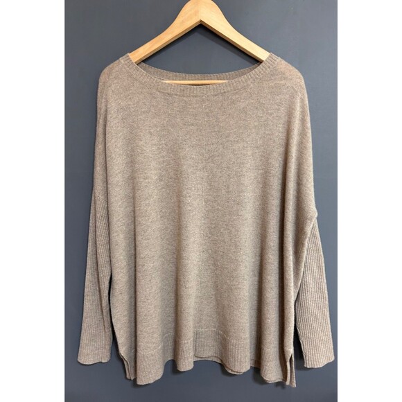 Hayden Womens Size M/L Camel Cashmere Oversized Long Sleeve Pullover Sweater j - Picture 1 of 11